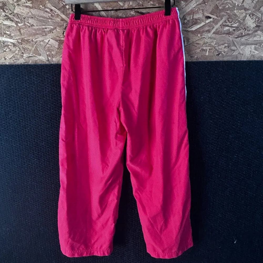 Nike Vintage Kids Youth M Red White Black Striped Athletic Training Track Pants‎
